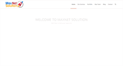 Desktop Screenshot of maxnetsolution.com